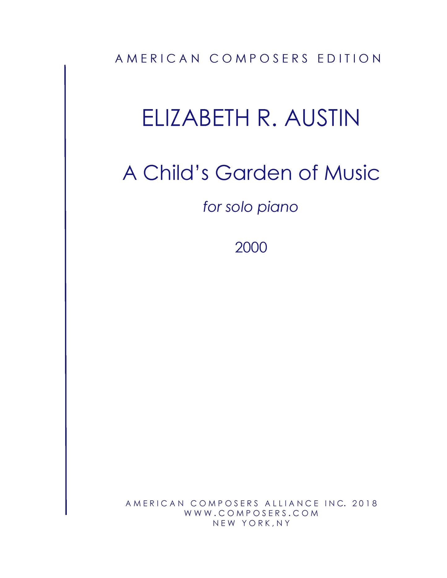 CHILD'S GARDEN OF MUSIC