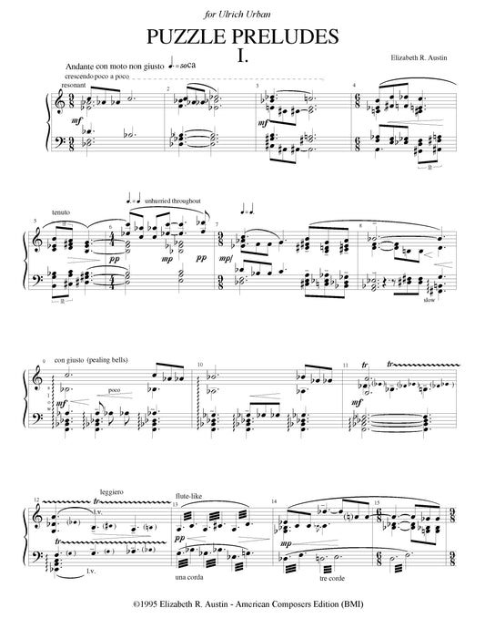 PUZZLE PRELUDES for Piano