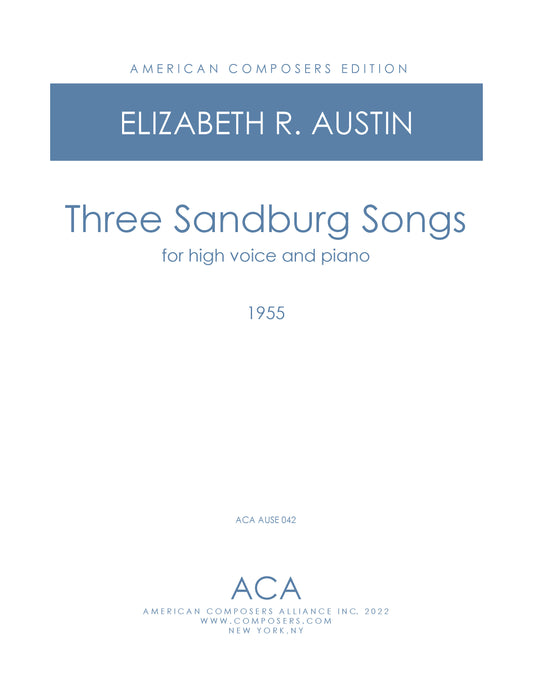 Three Sandburg Songs