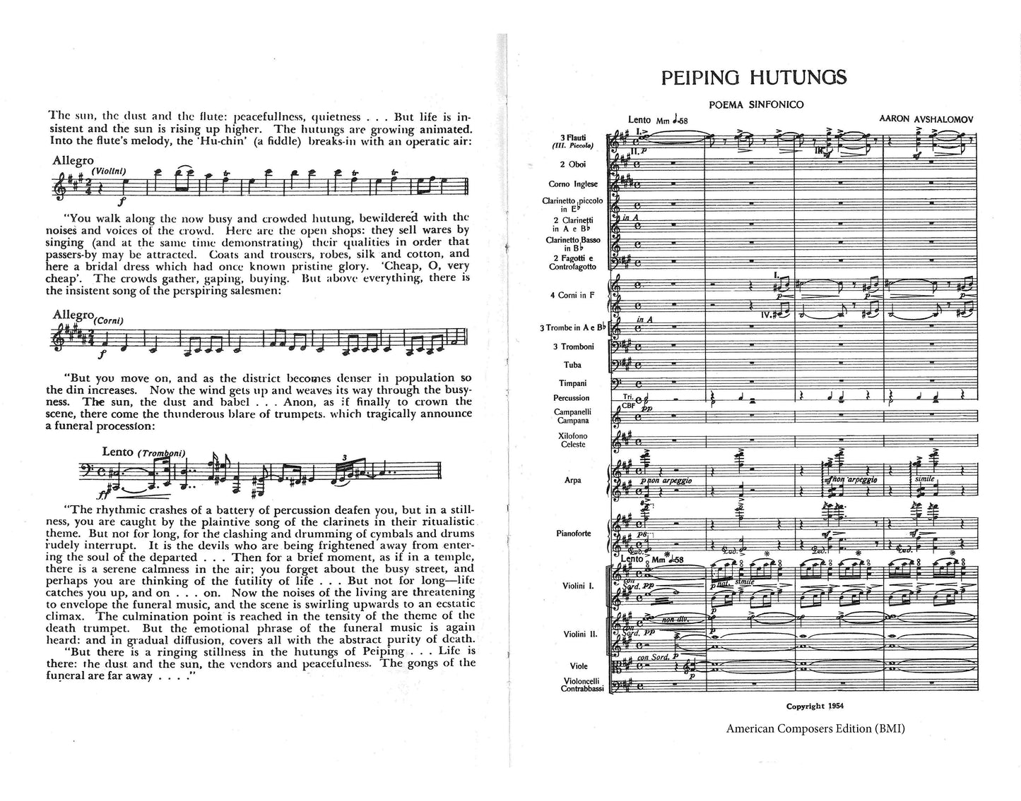 PEIPING HUTUNGS (Symphonic Poem)