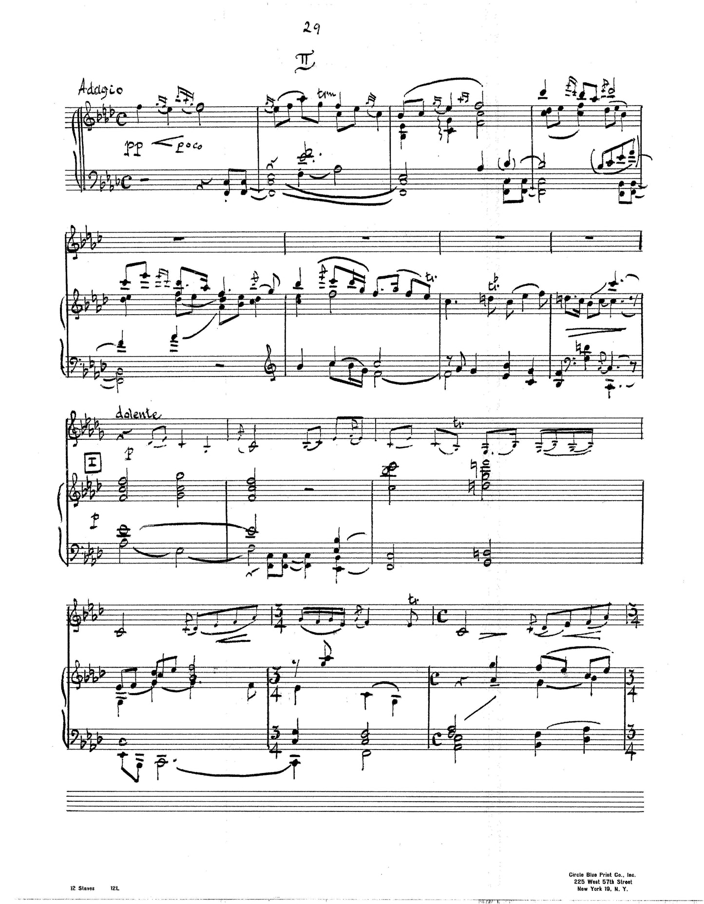 VIOLIN CONCERTO in D (On Chinese Themes) Piano Reduction