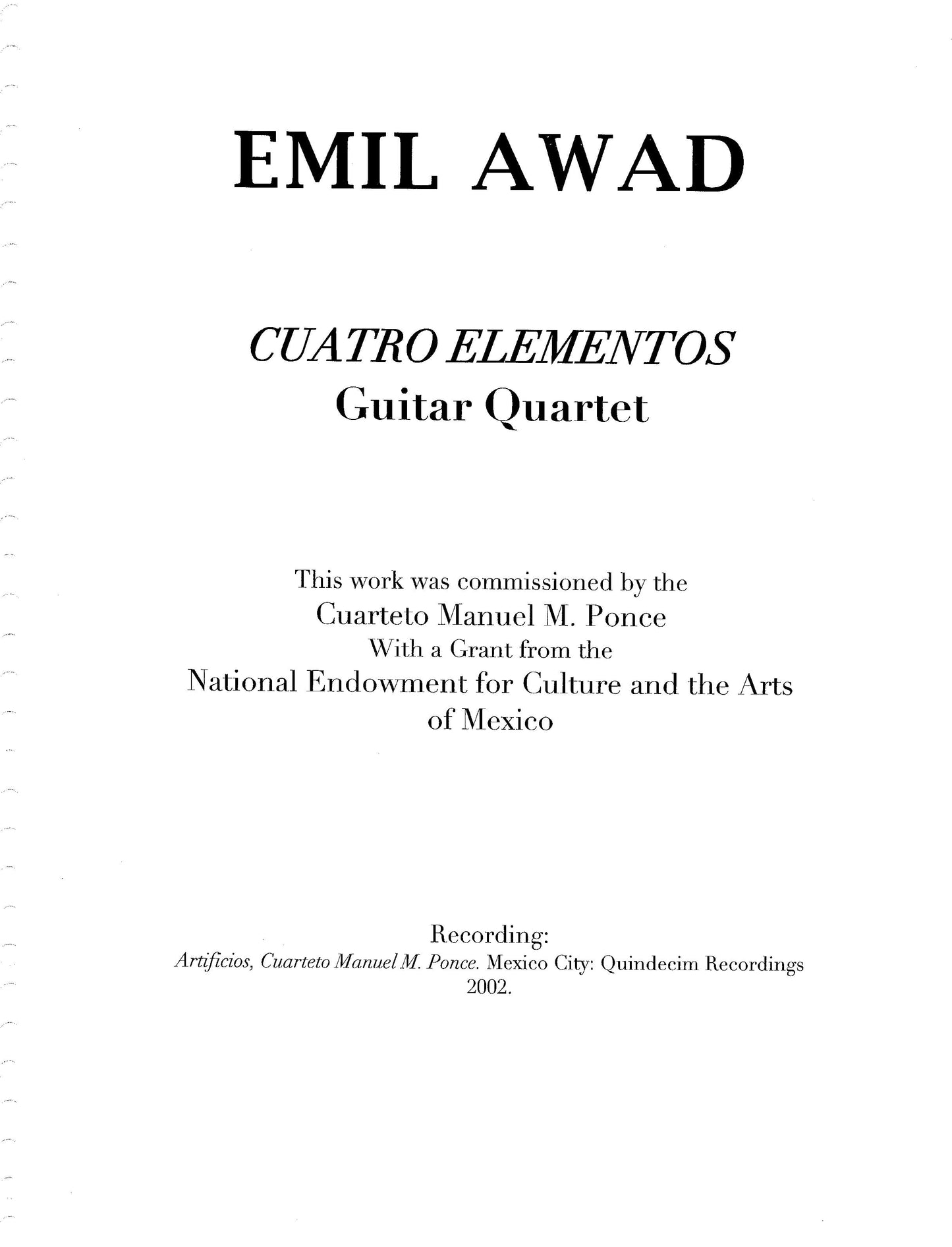 Cuatro Elementos