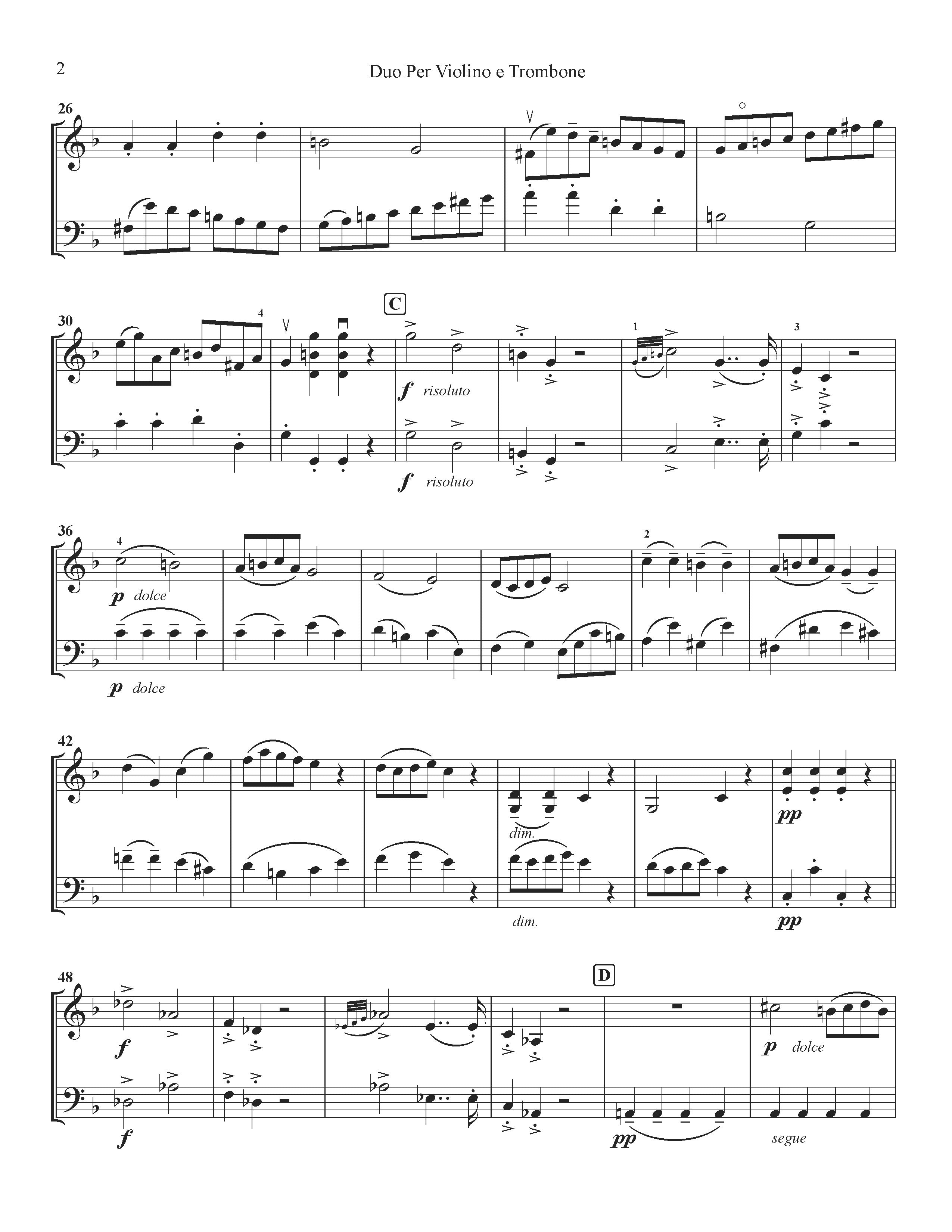 DUO for Violin and Trombone – American Composers Alliance