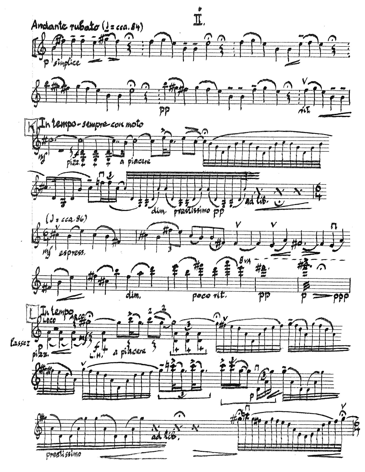 PARTITA FOR SOLO VIOLIN