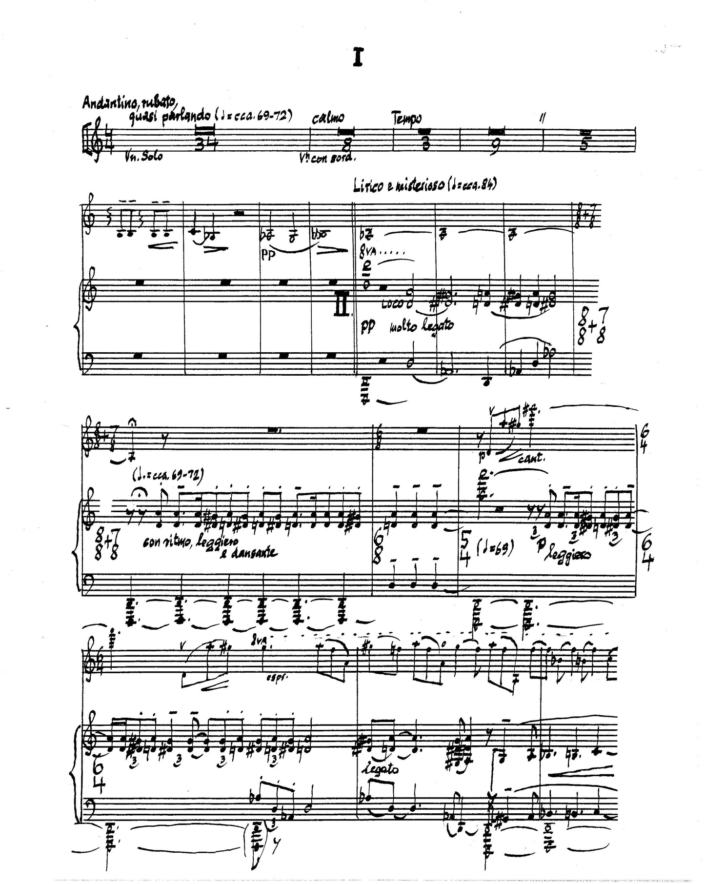 SONATA FOR VIOLIN & PIANO