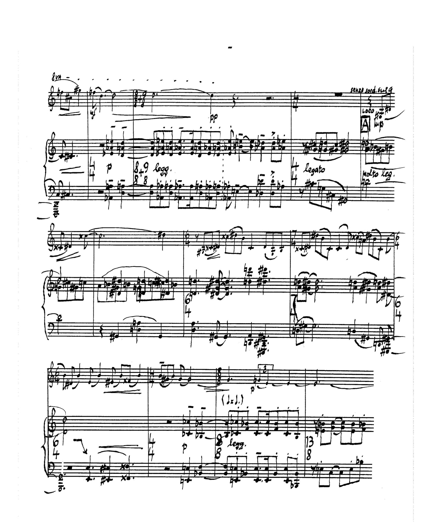 SONATA FOR VIOLIN & PIANO