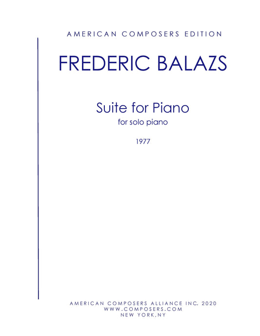 SUITE FOR PIANO