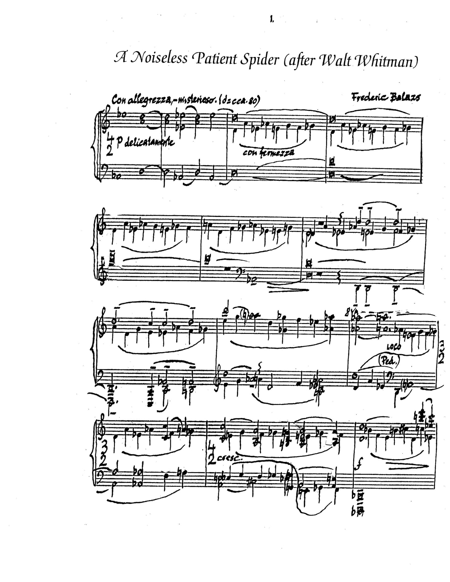 SUITE FOR PIANO