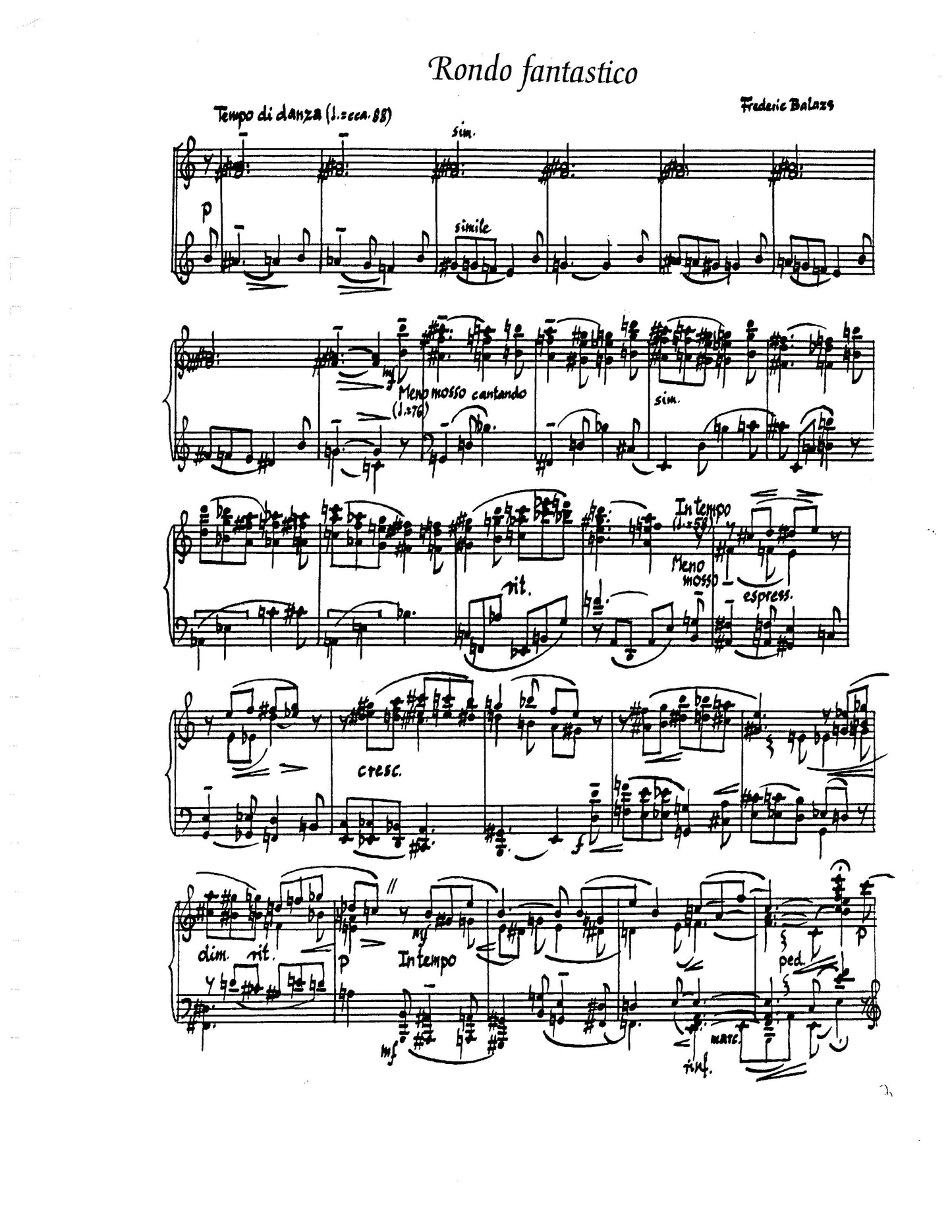 SUITE FOR PIANO