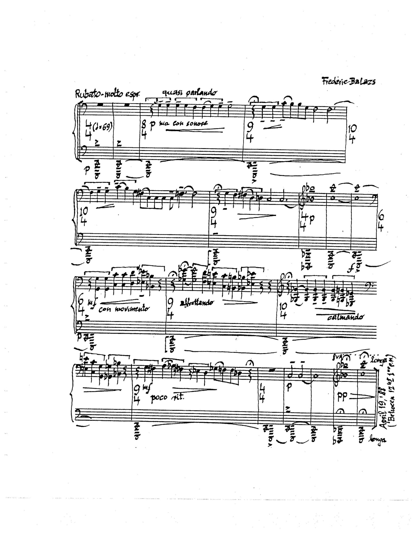 SUITE FOR PIANO