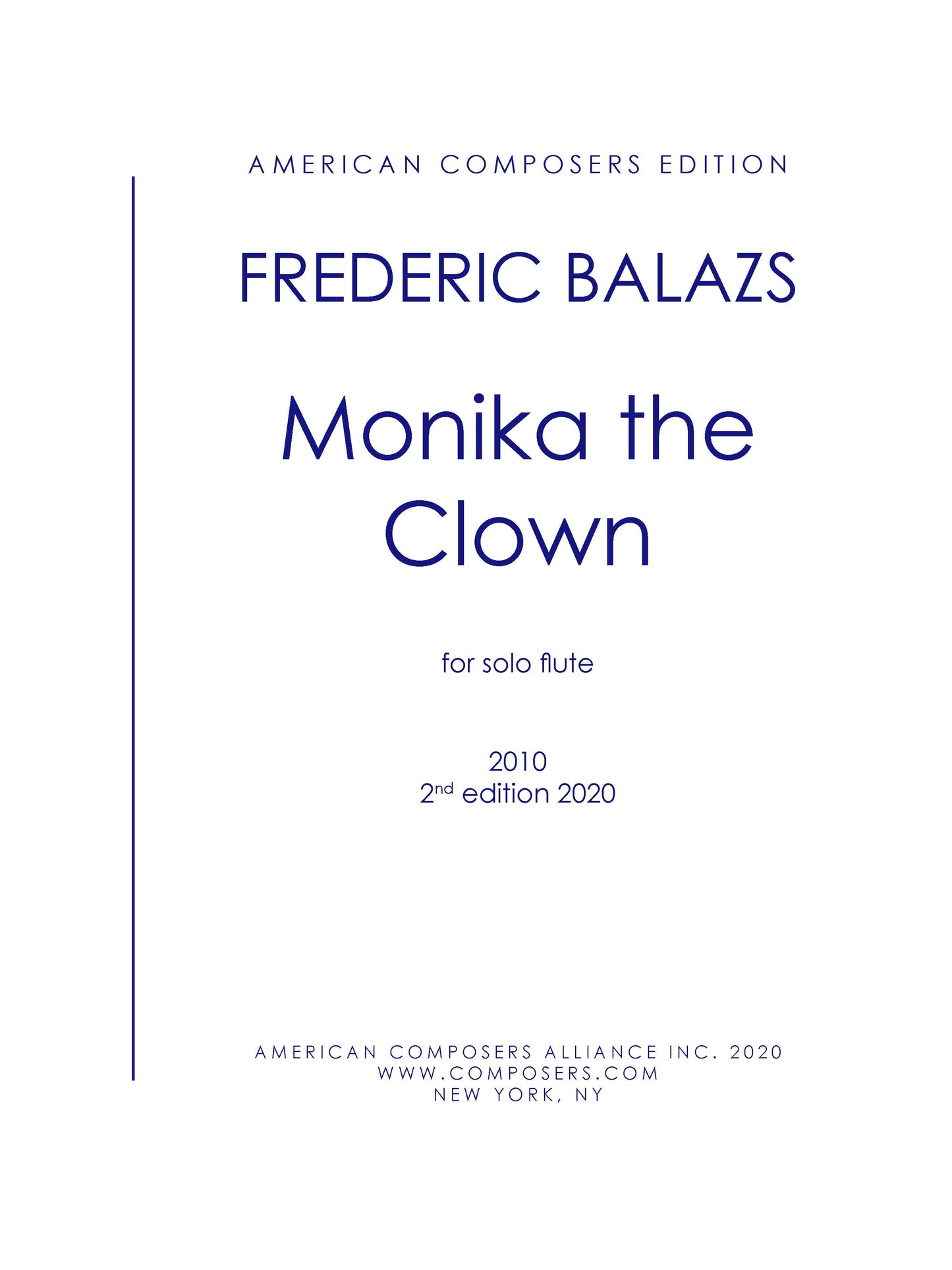 Monika the Clown (for flute)