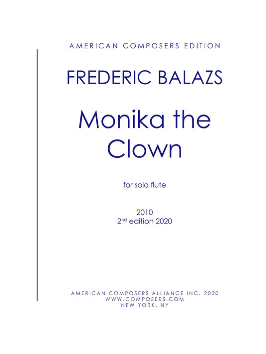 Monika the Clown (for flute)