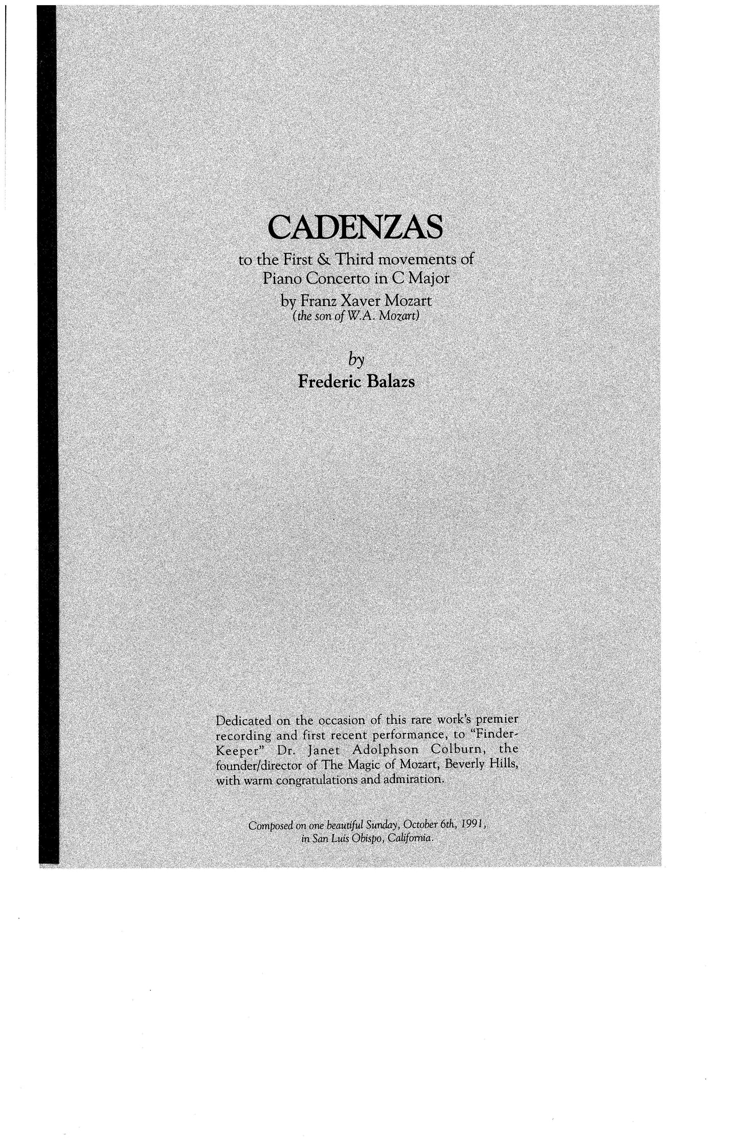 CADENZAS