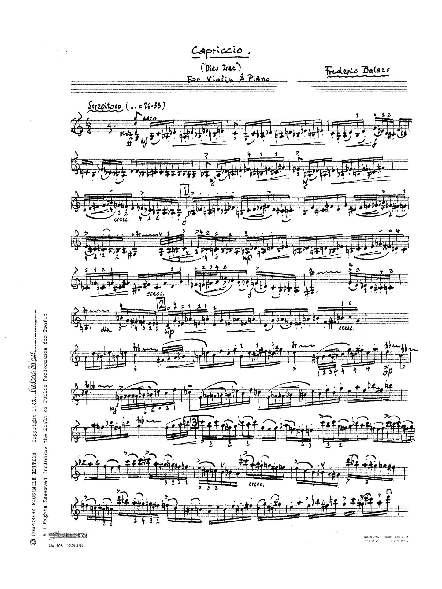 CAPRICCIO (Dies Irae)