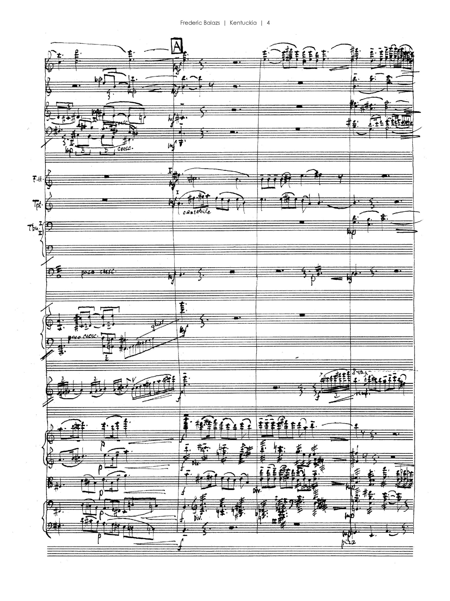 KENTUCKIA for Violin and Full Orchestra