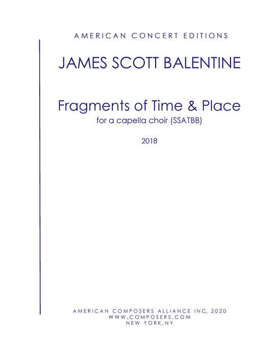 Fragments of Time and Place