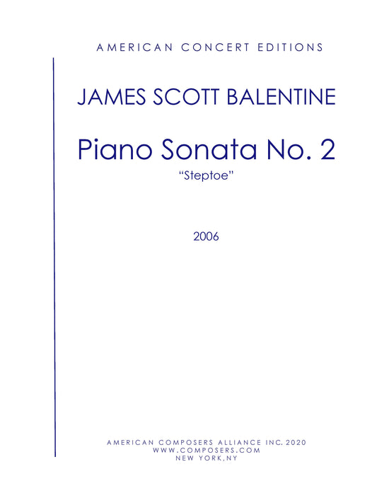 Piano Sonata No. 2 - "Steptoe"