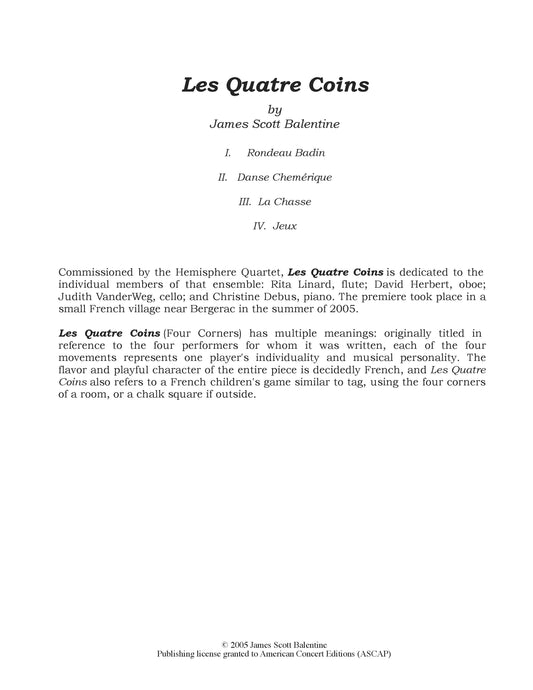 Les Quatre Coins