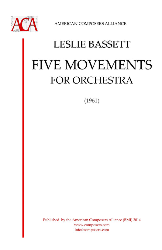 FIVE MOVEMENTS FOR ORCHESTRA