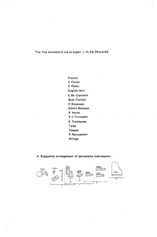 FIVE MOVEMENTS FOR ORCHESTRA