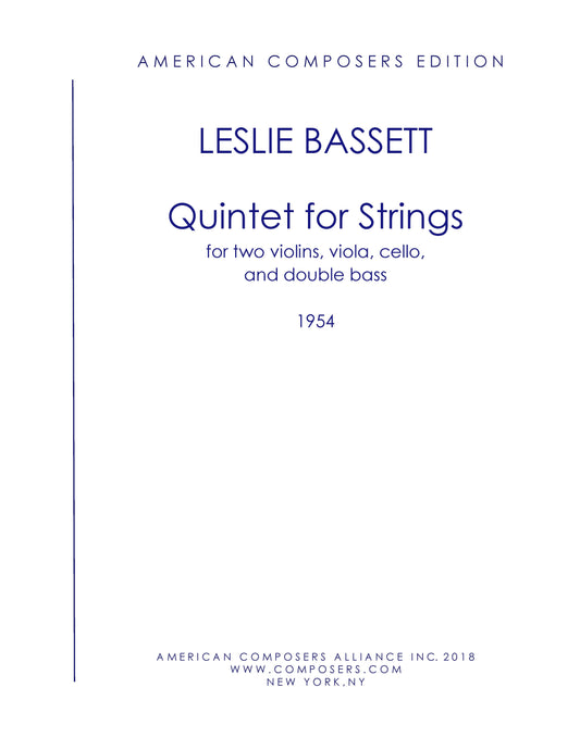 QUINTET FOR STRINGS