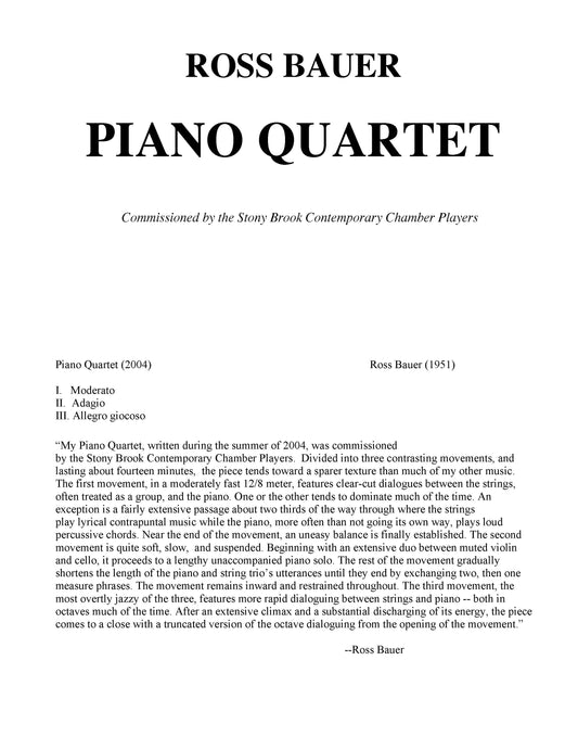 PIANO QUARTET