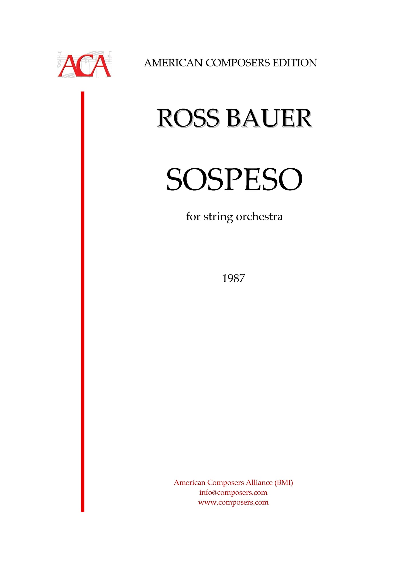 SOSPESO (for string orchestra)