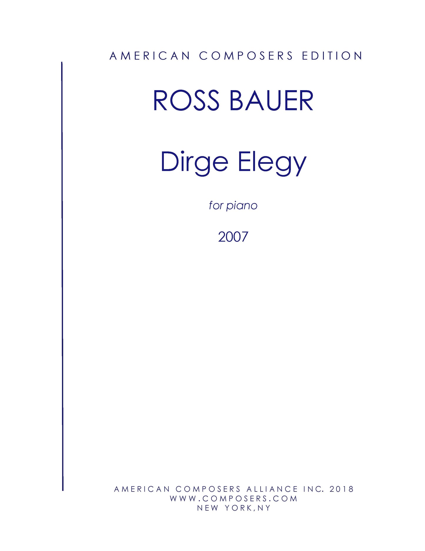 DIRGE ELEGY