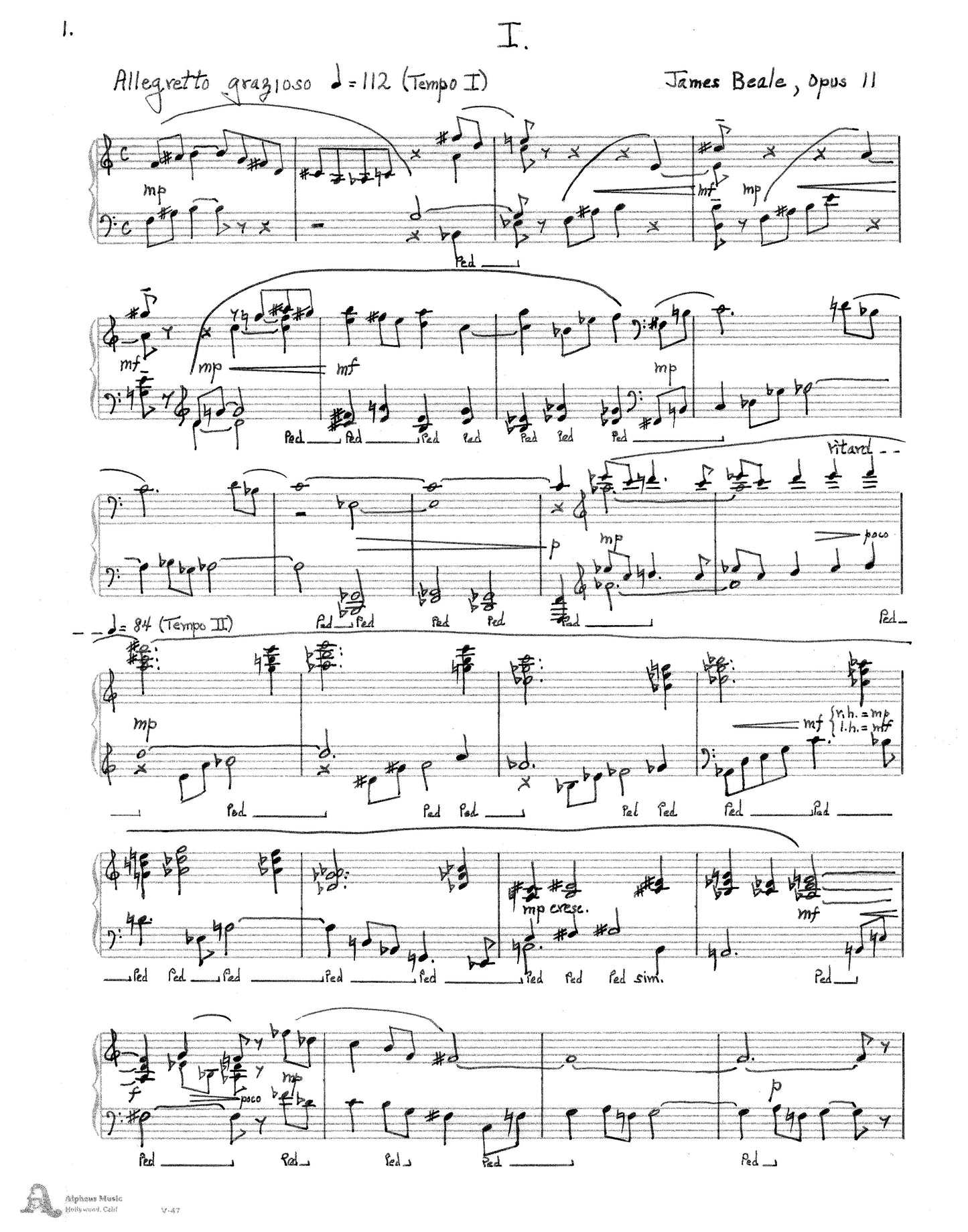 PIANO SONATA, 4th, Op. 11