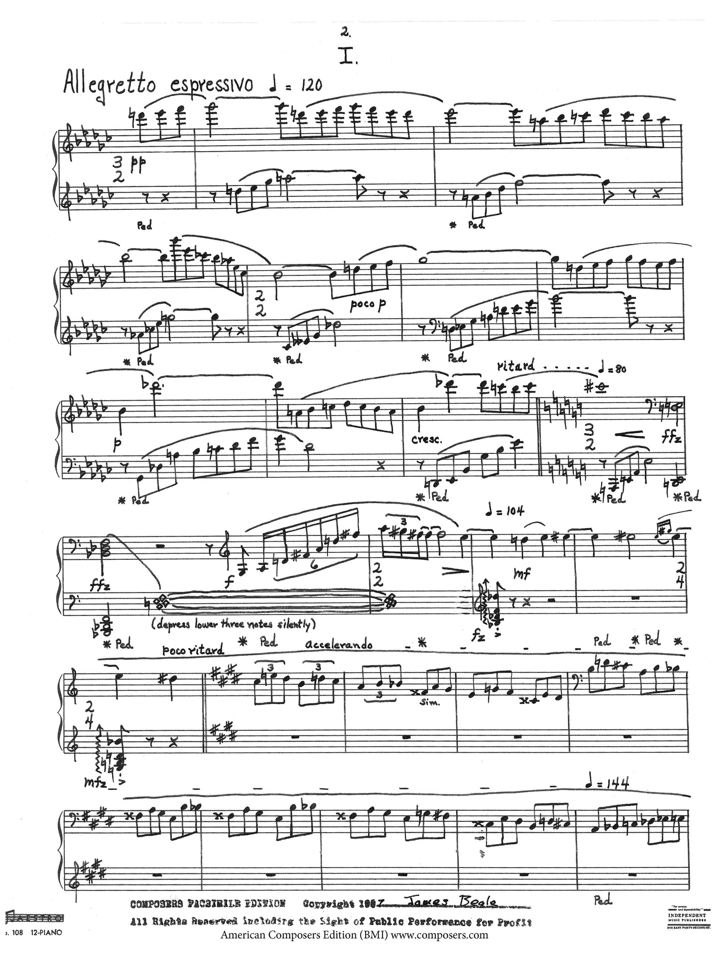 PIANO SONATA, 3rd; Op.9