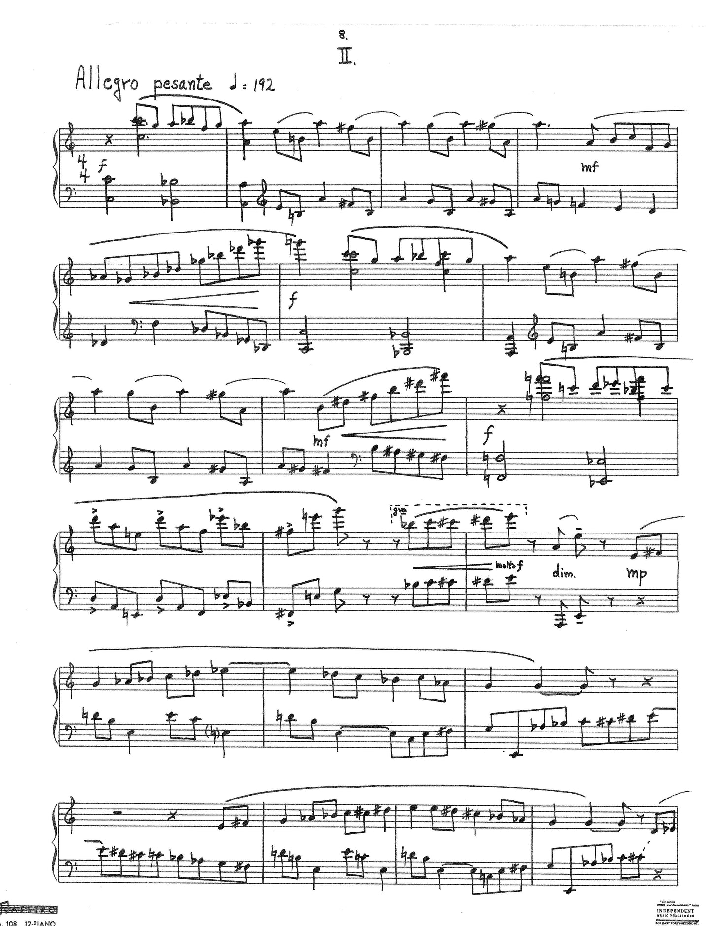 PIANO SONATA, 3rd; Op.9