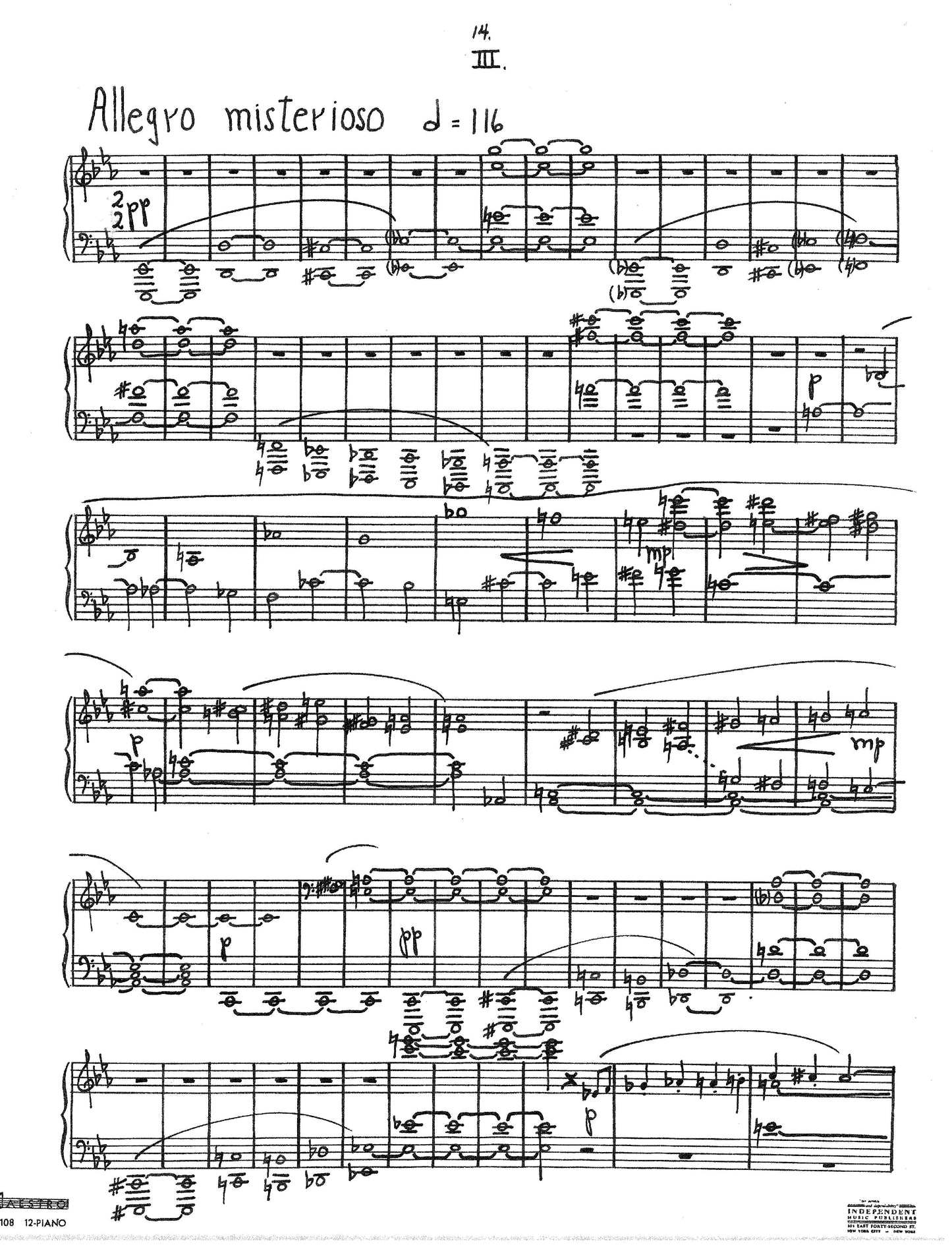 PIANO SONATA, 3rd; Op.9