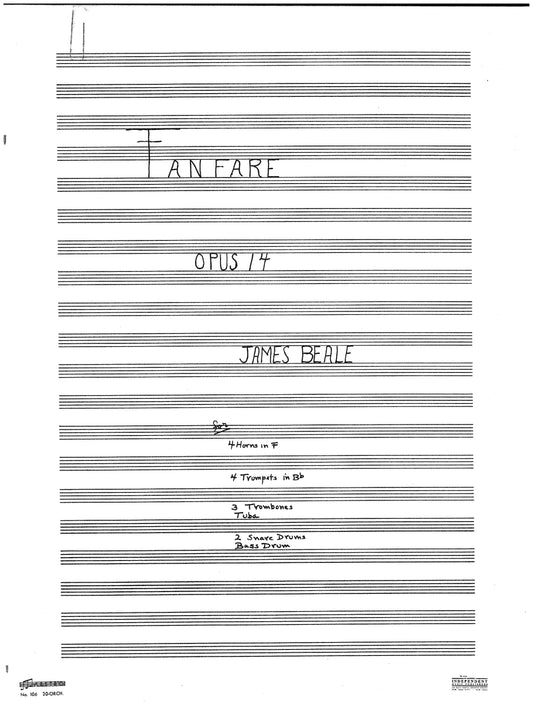 Fanfare , Opus 14 (1952)