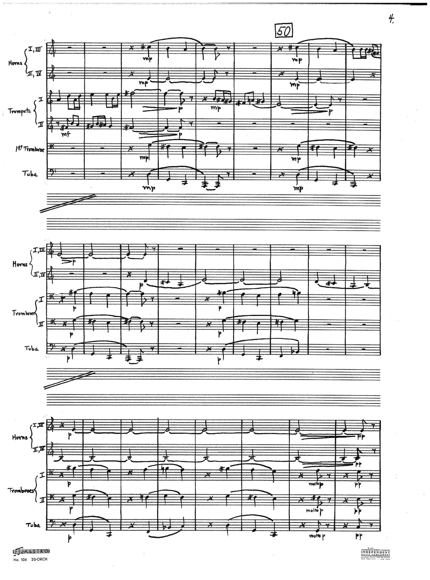 Fanfare , Opus 14 (1952)