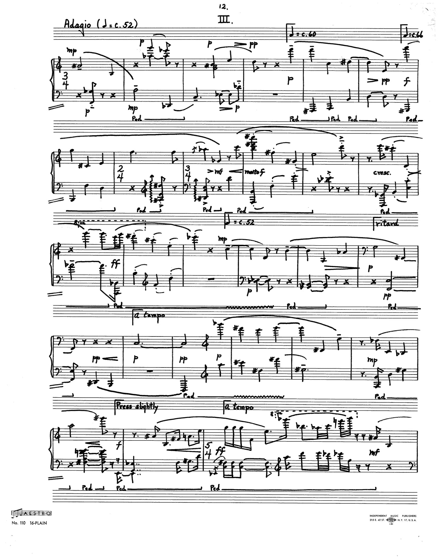 PIANO SONATA, 8th; Op 31