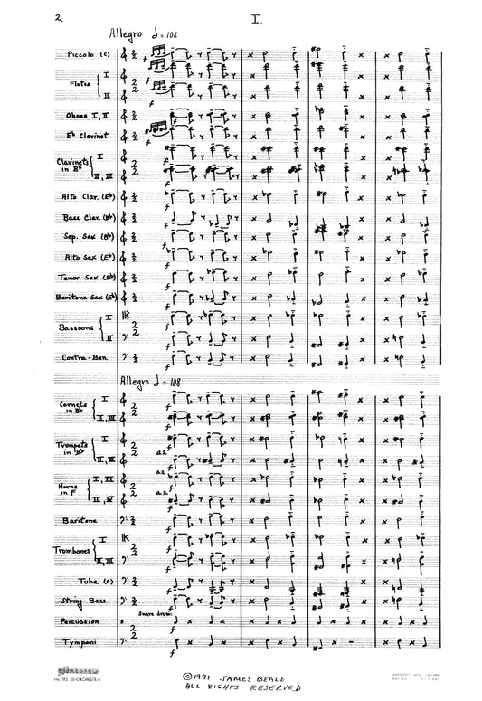 SINFONIETTA, for Band,Op 37