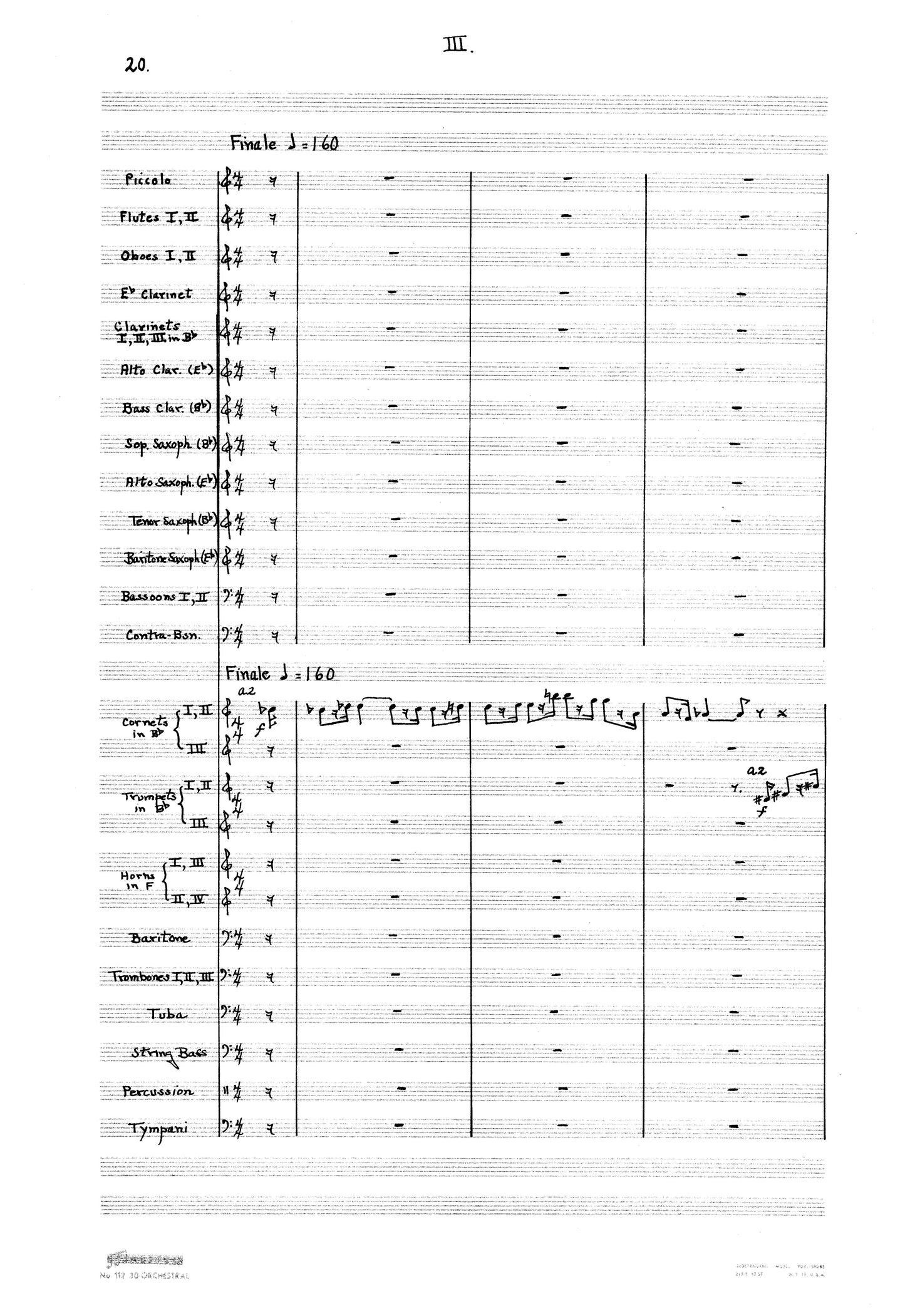 SINFONIETTA, for Band,Op 37