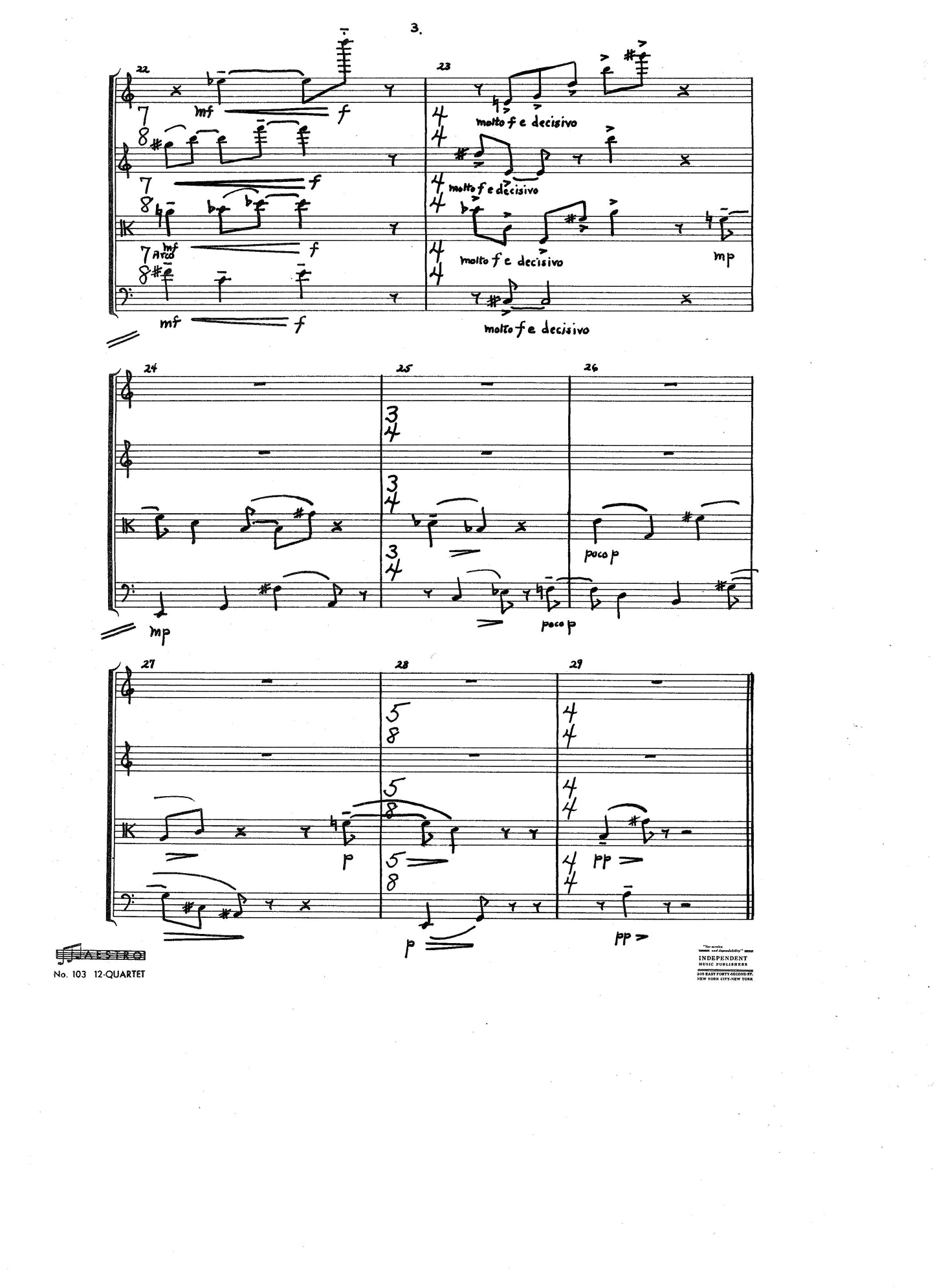 STRING QUARTET NO 2, Op. 30