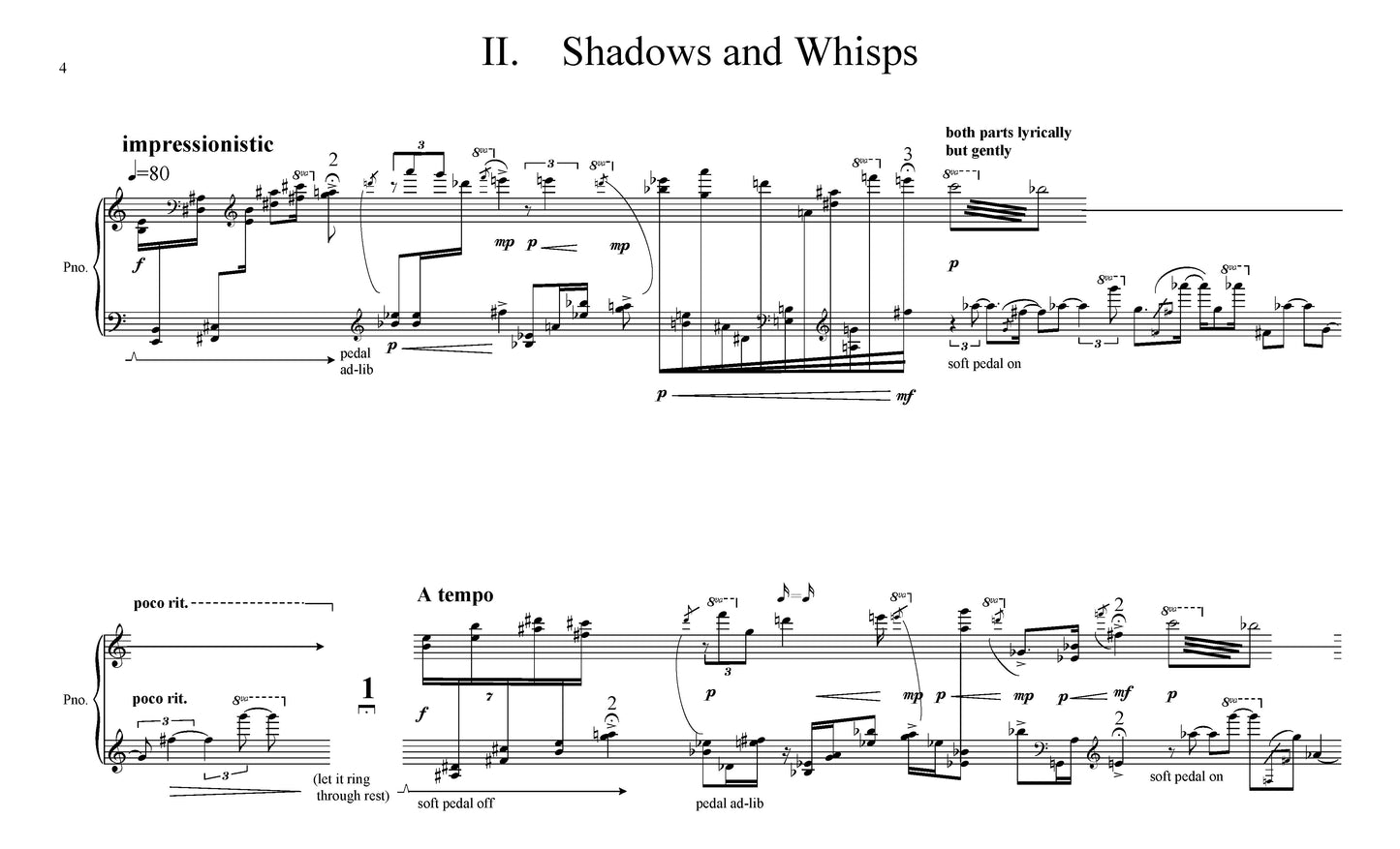 NIGHT SCENES for solo piano