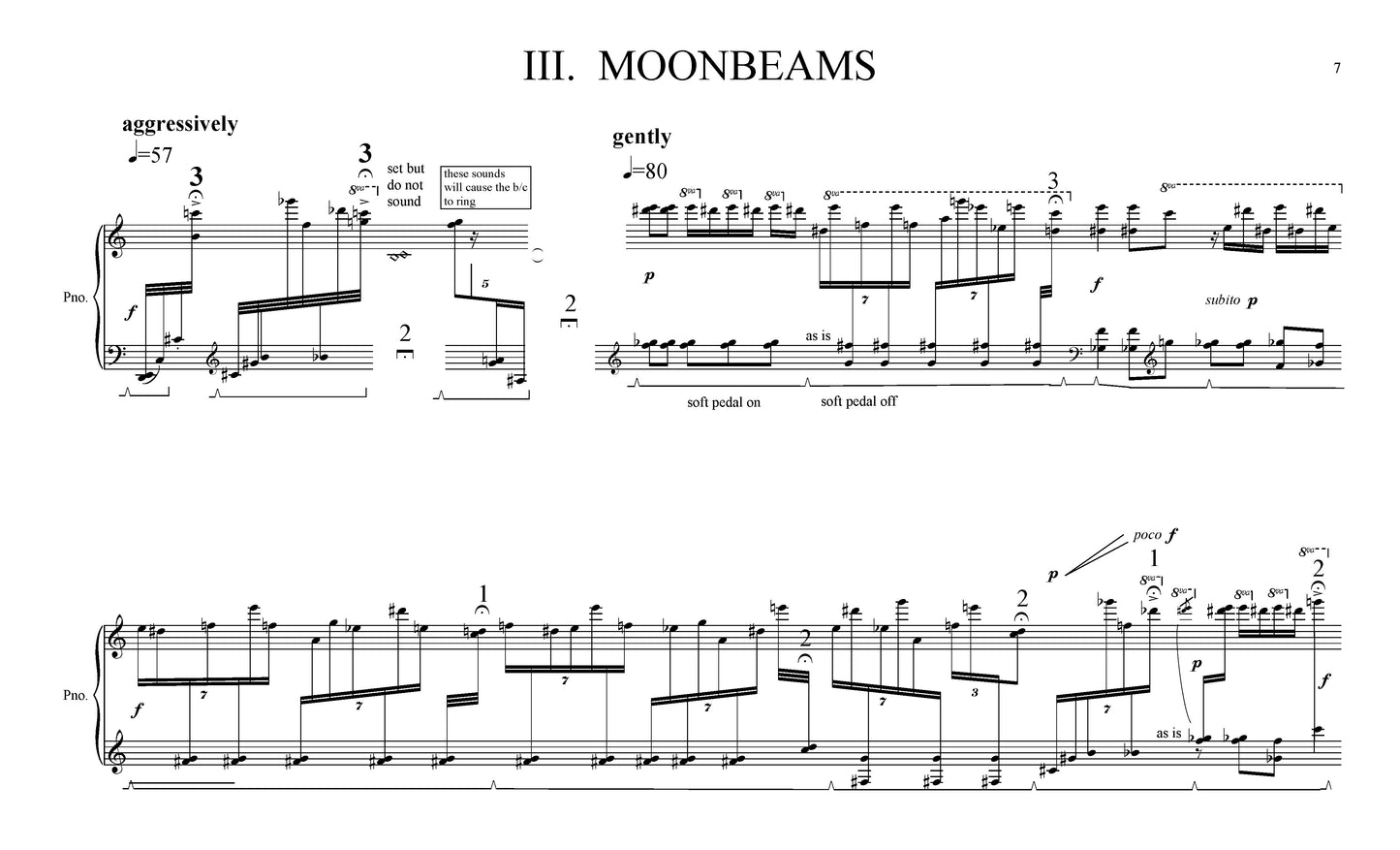 NIGHT SCENES for solo piano