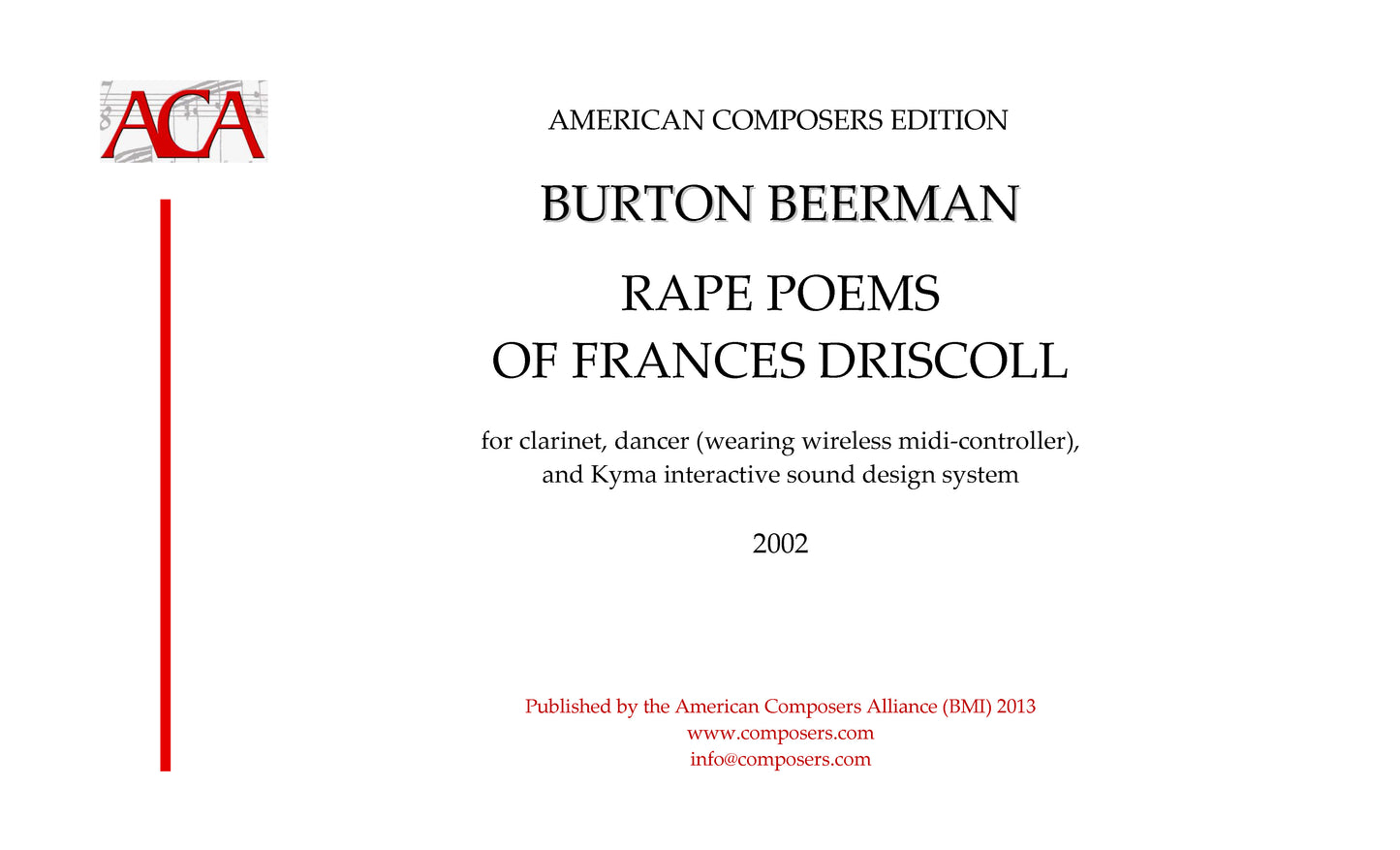 RAPE POEMS OF FRANCES DRISCOLL