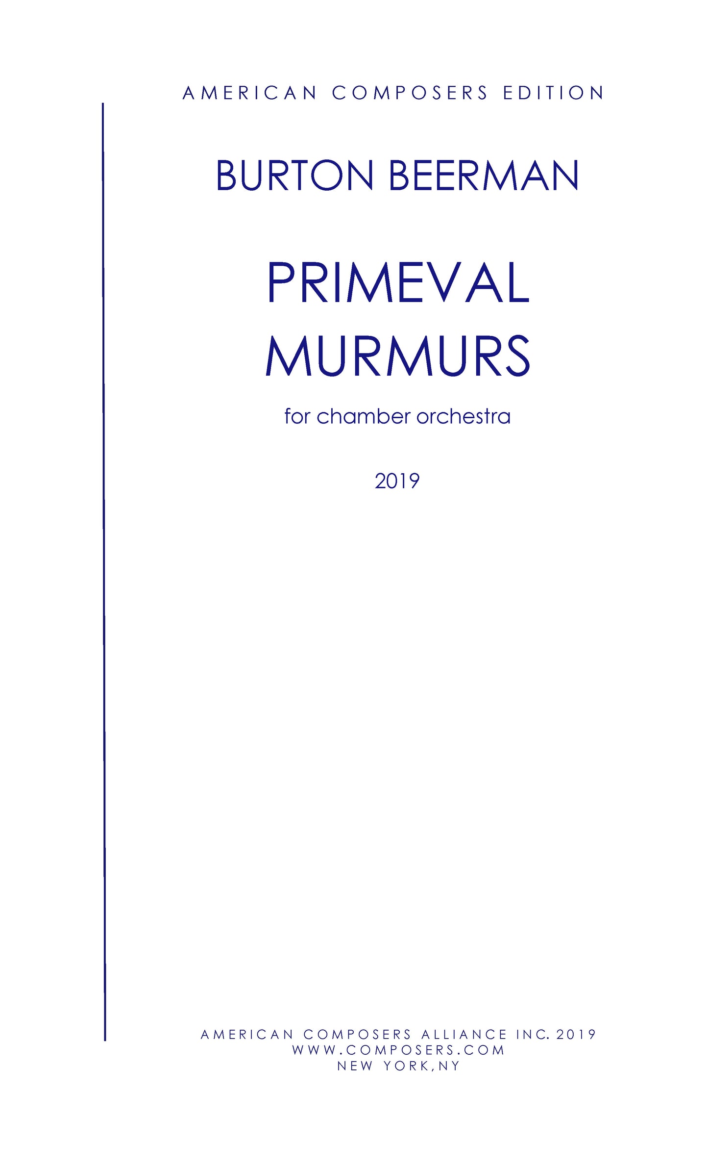 PRIMEVAL MURMURS