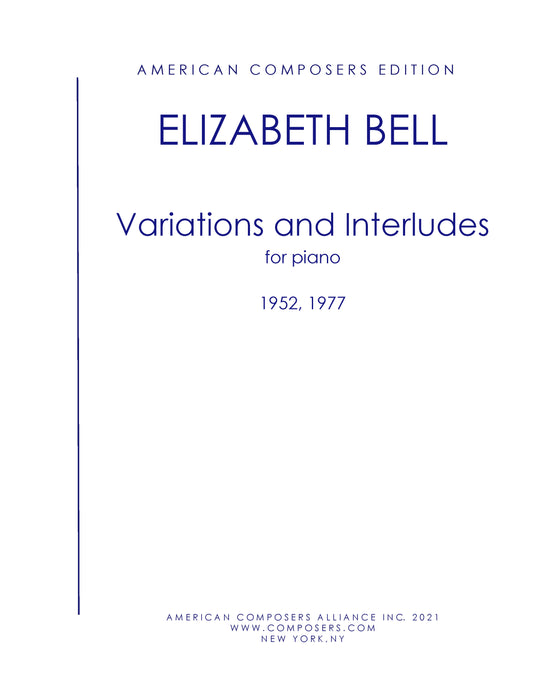 VARIATIONS AND INTERLUDES