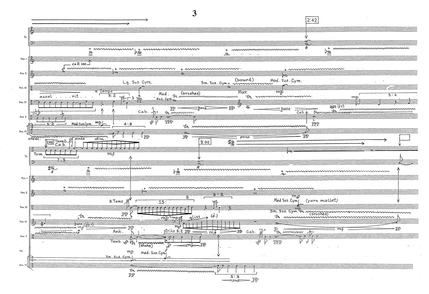 SYNTHECISMS NO. 6 (Nocturne for Percussion Ensemble and Tape)