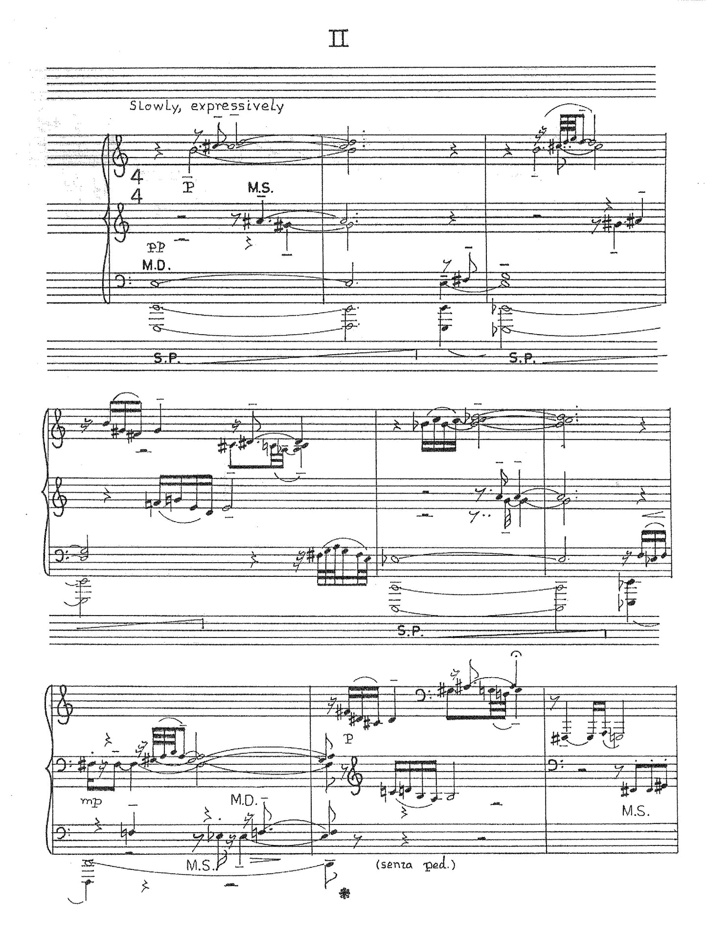 PIANO SONATA, SECOND