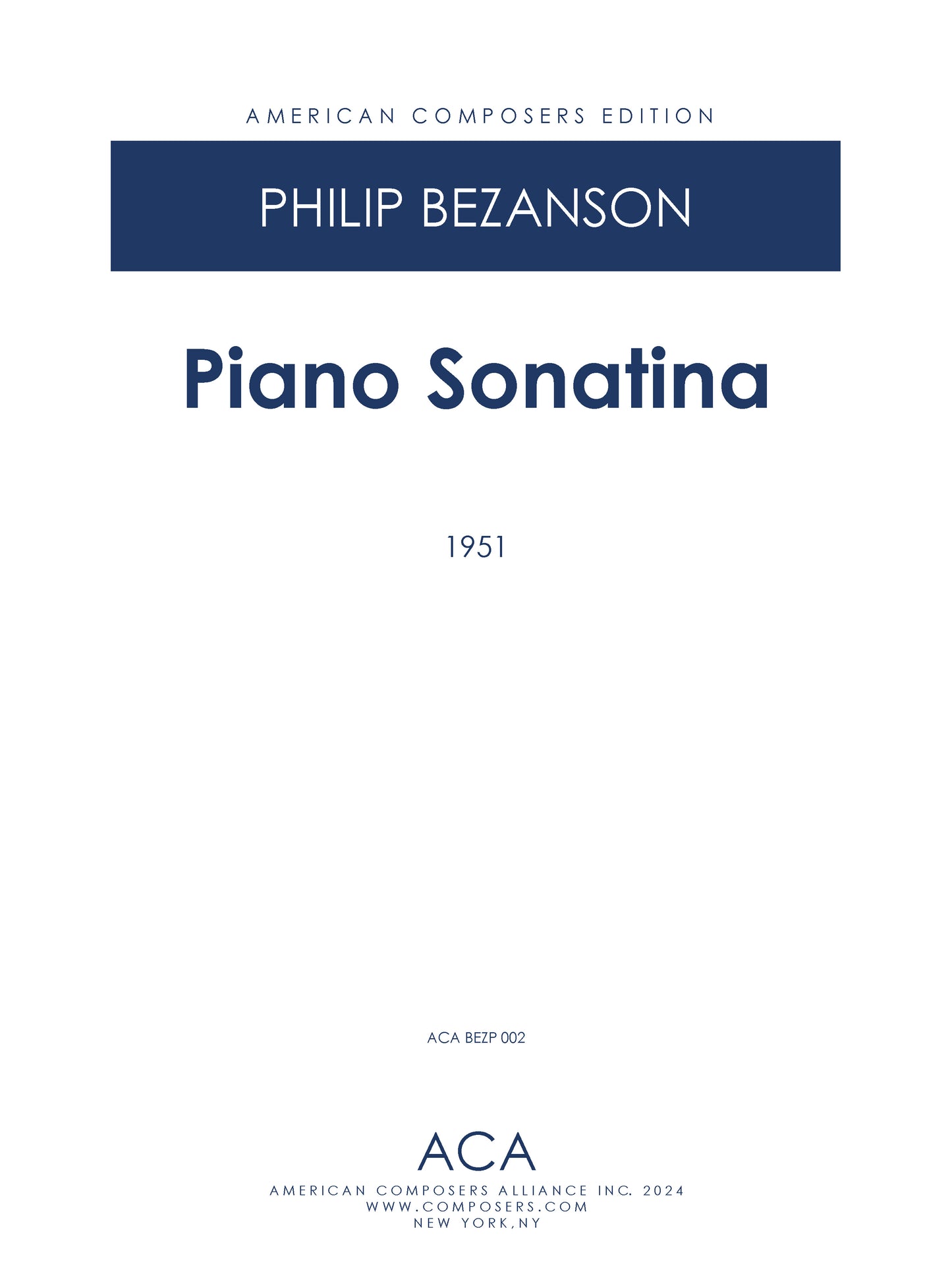 PIANO SONATINA