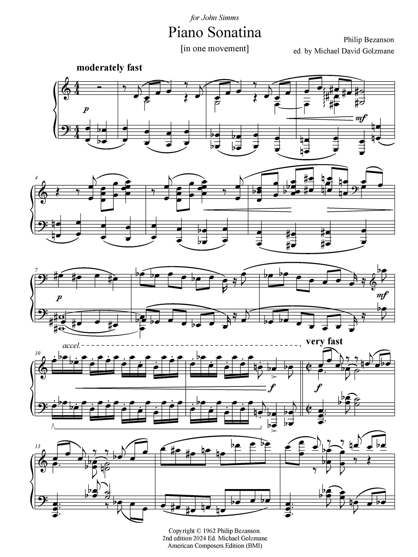 PIANO SONATINA