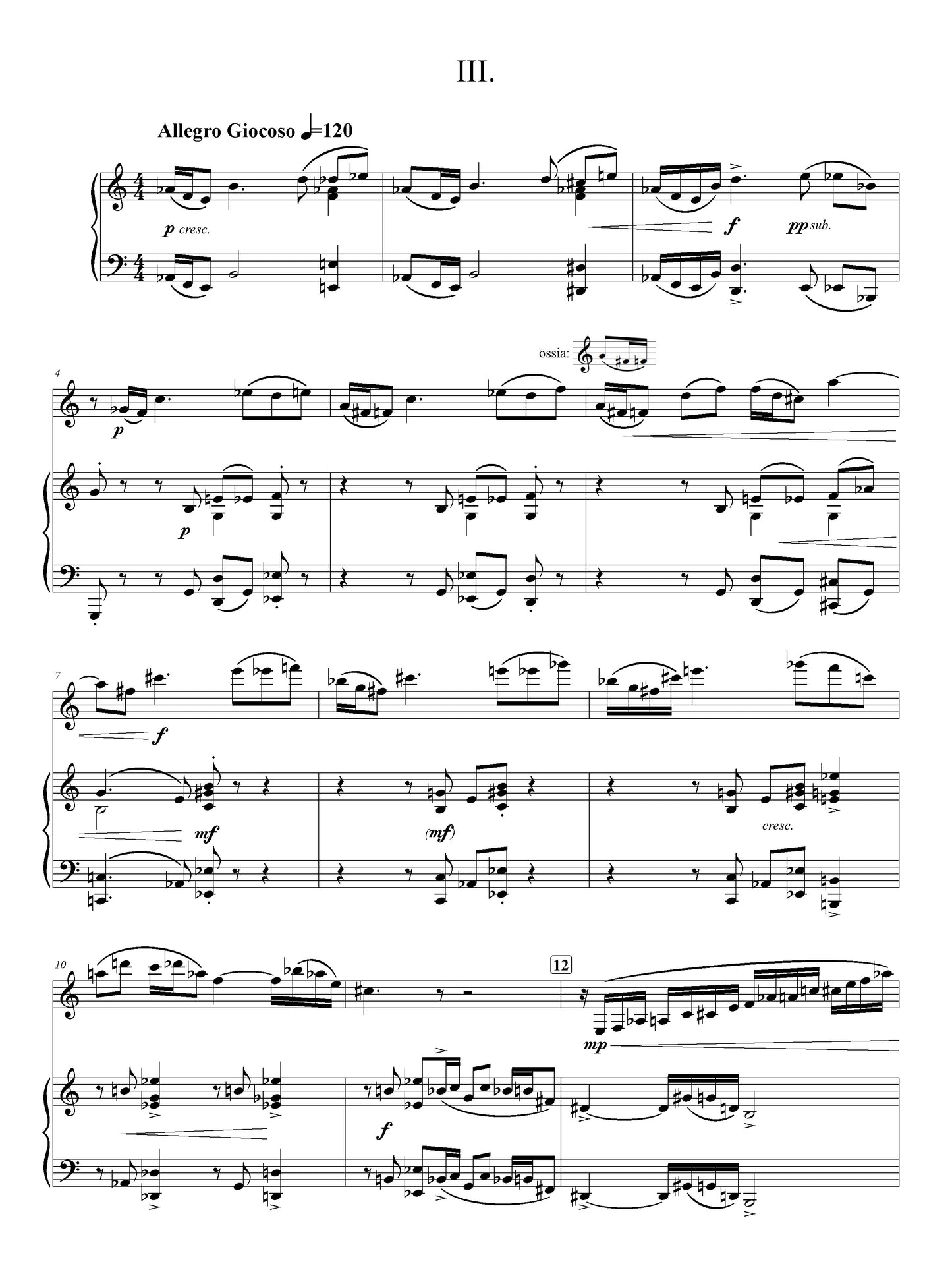 SONATINA FOR CLARINET & PIANO