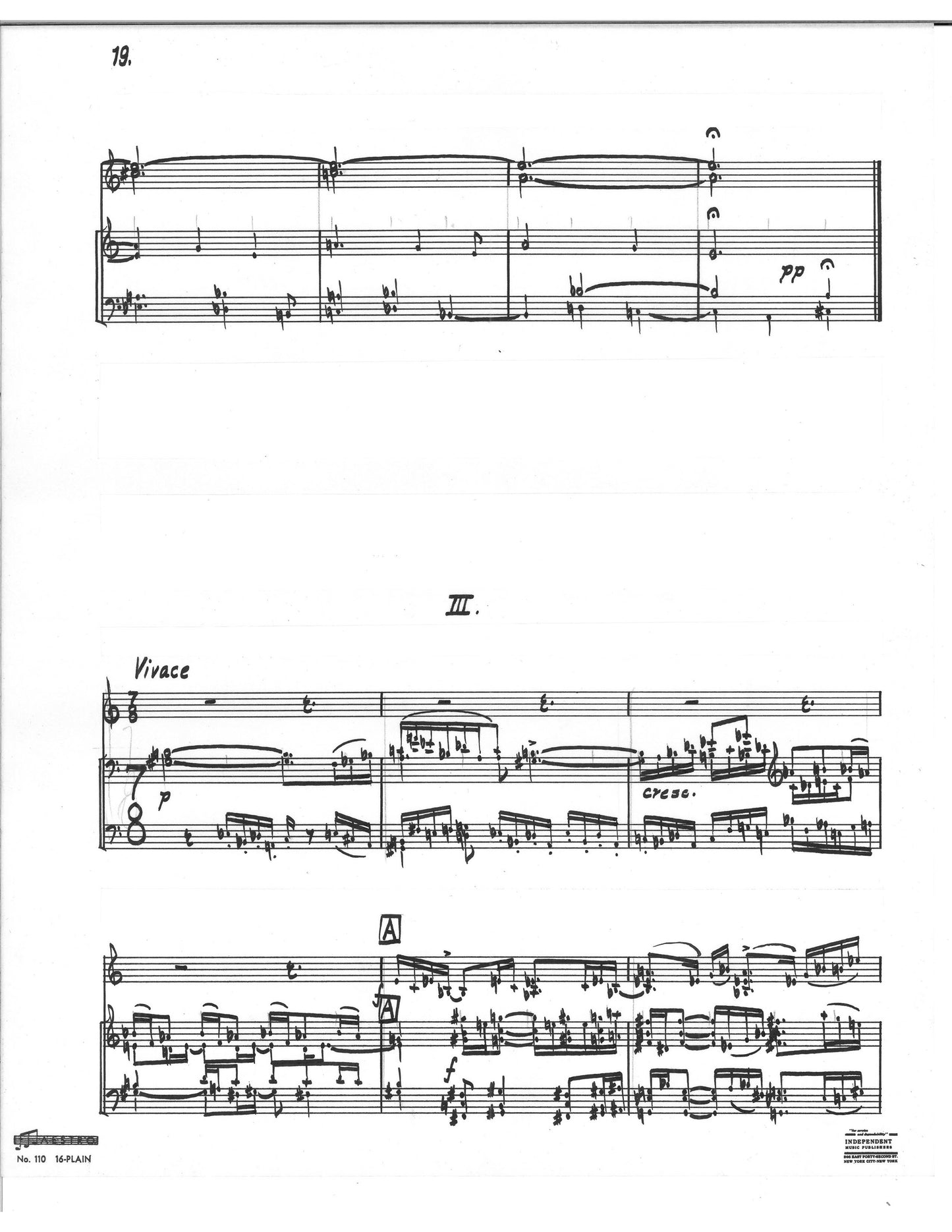 SONATA FOR VIOLIN AND PIANO, SECOND