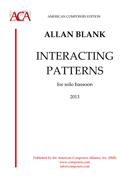 Interacting Patterns for Solo Bassoon